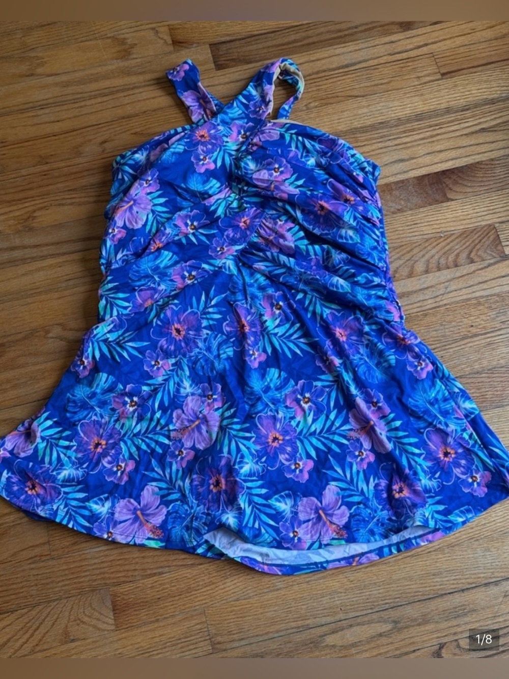 Swimsuits For All
Swimsuits For All Blue Floral One-Piece
Swimdress. Size 20
